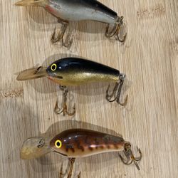 3 Vintage Fat Rap Rapala’s