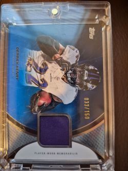 Derrick Henry Topps Relic Card 033/150 Baltimore Ravens