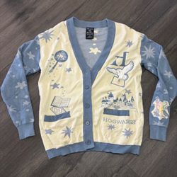 Harry Potter Hogwarts Icons AOP Cardigan BoxLunch Exclusive Size XS Owl