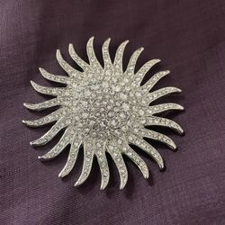 Vintage Camrose and Kross Sunburst Brooch 