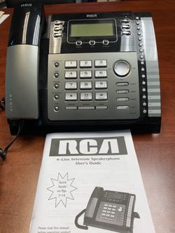 Multi line desk phone.