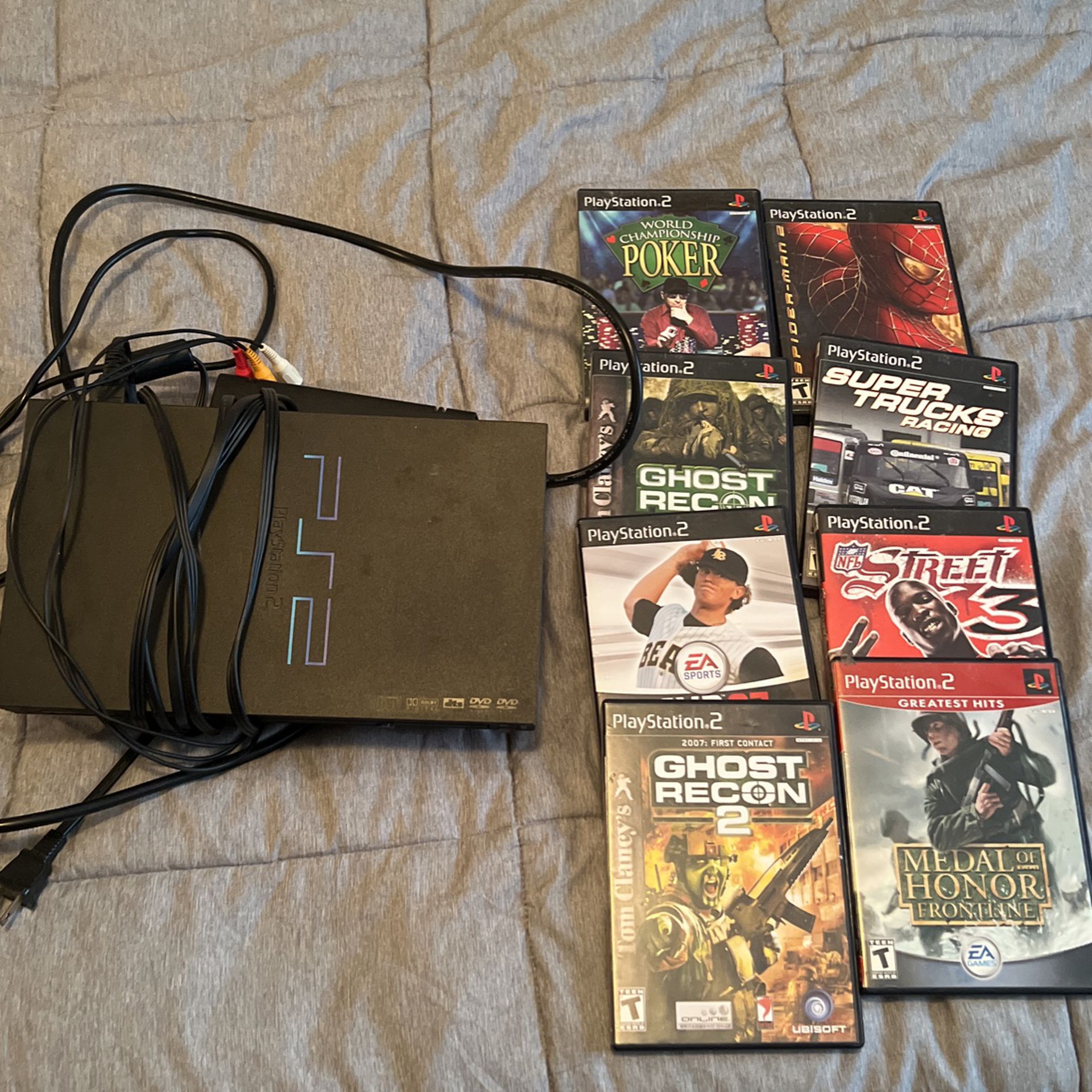 PS2 With 8 Games