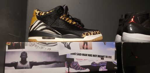 Jordan 3 animal pack sz 10.5 deadstock with receipt