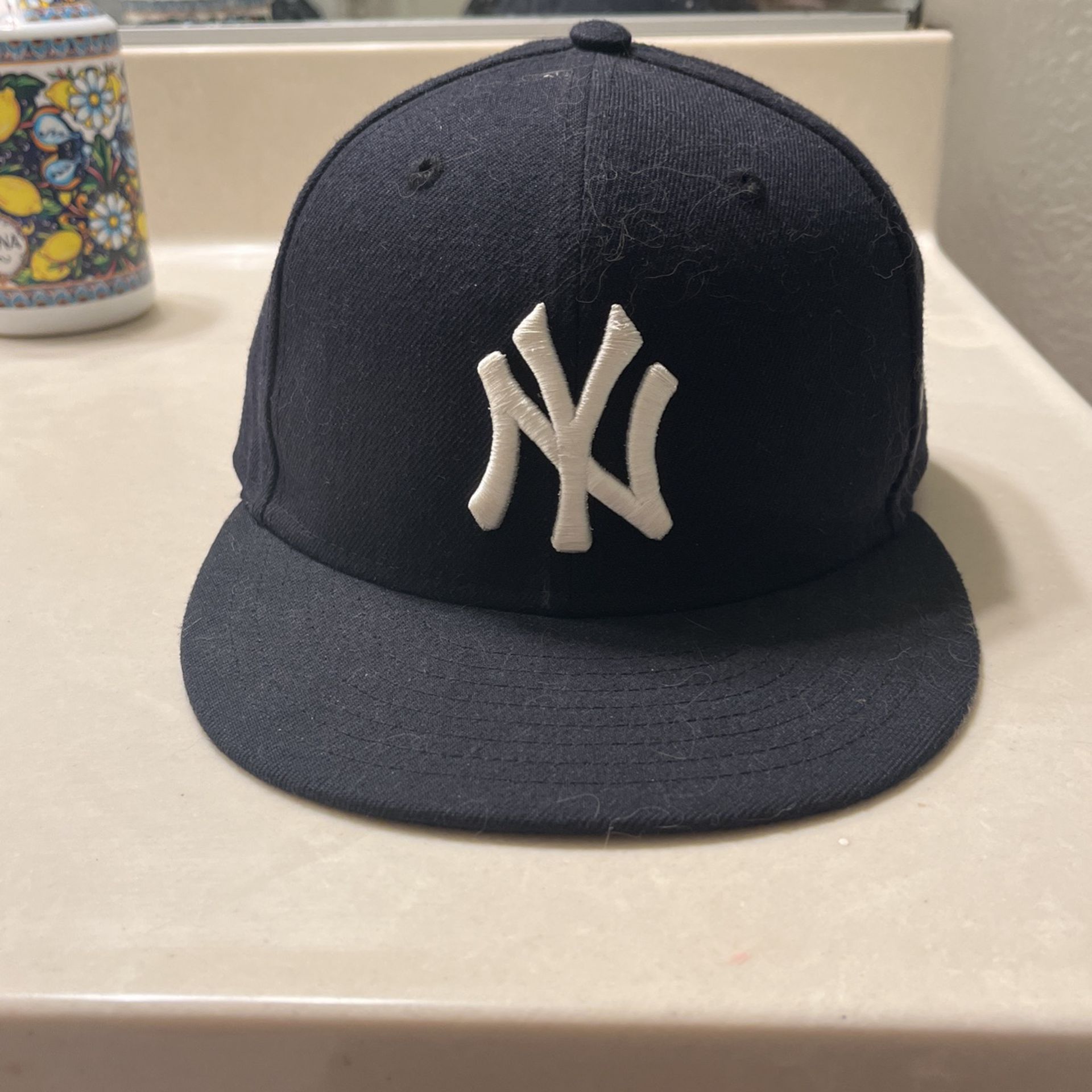Navy Blue Yankees Hat, 7 3/8