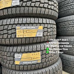 275/70R18 LT Land Golden A/T Set of Tires Installed and Balanced Set de Llantas Nuevas Instaladas y Balanceadas