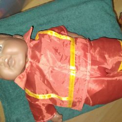 Fireman Baby Doll With Diaper