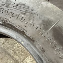 31/10.50/15 All-Terrain (2 Tires) $40.00/Each 
