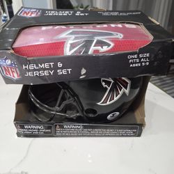 Atlanta Falcons Child Helmet And Jersey 