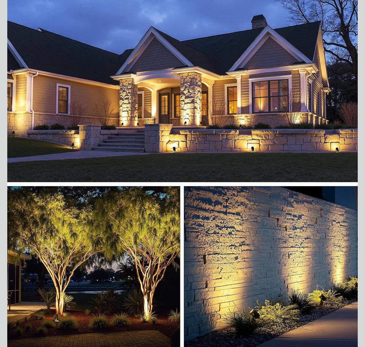 4 Pack Landscape Lighting Low Voltage