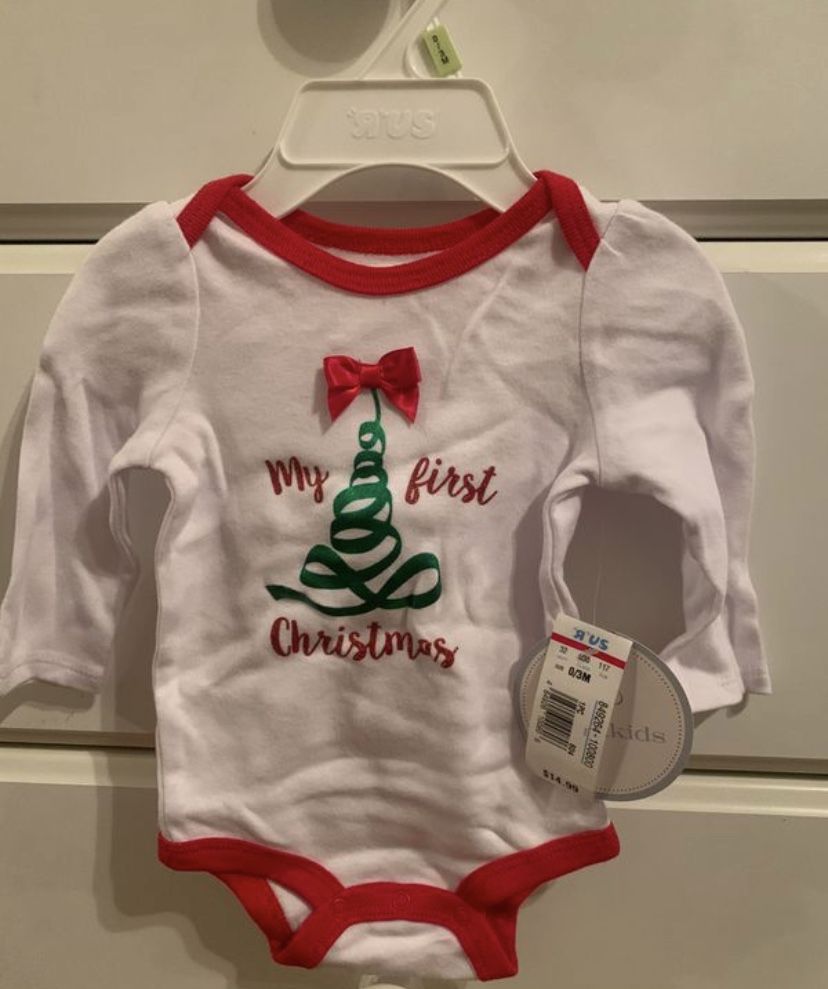 Baby Girl Christmas Onesie