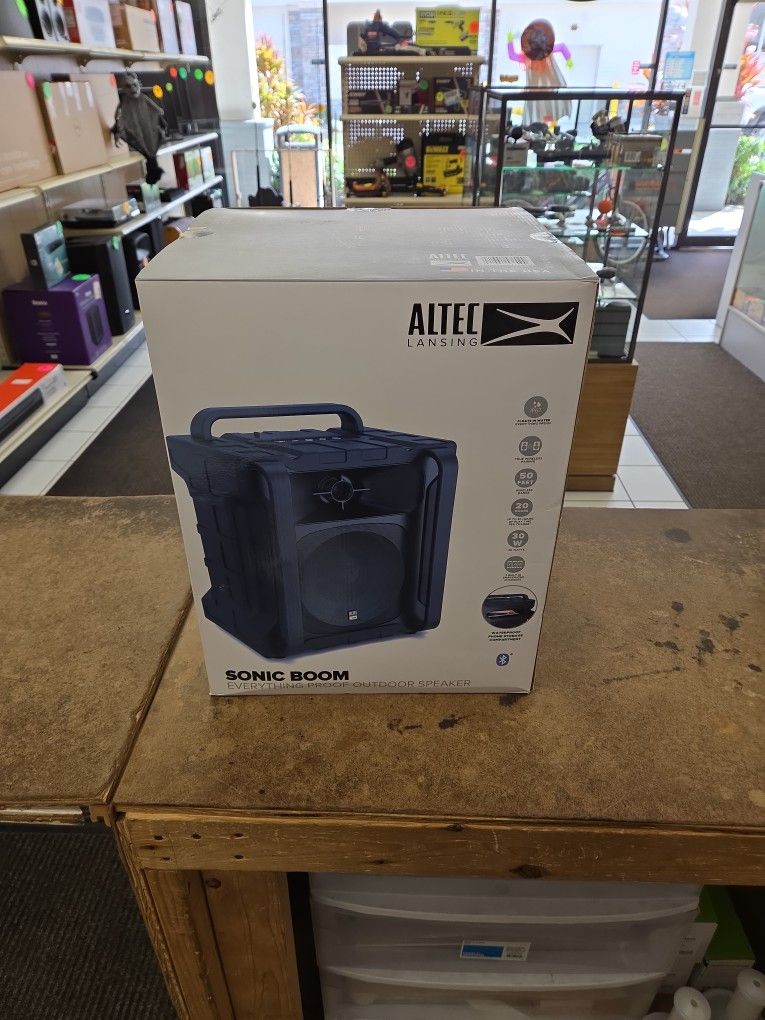 Altec Lansing Sonic Boom Bluetooth Speaker NEW