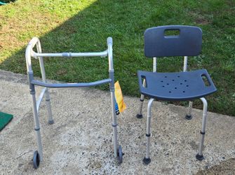Medical Walker & Shower Chair $25 or Both $35