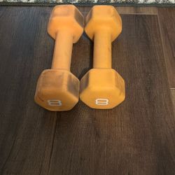 Set Of 8 Lb Dumbbells 