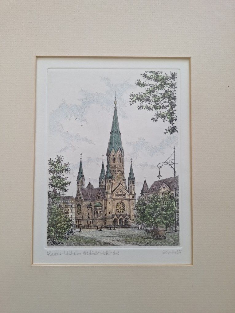Kaiser Wilhelm Memorial Church Frame Signed