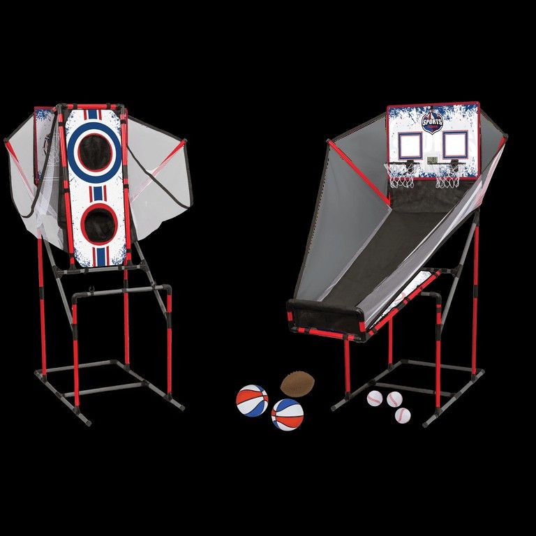 EastPoint Sports 3-in-1 Sports Center Arcade Game, Basketball, Baseball and Football