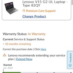 Lenovo V15 G2 W/Warranty