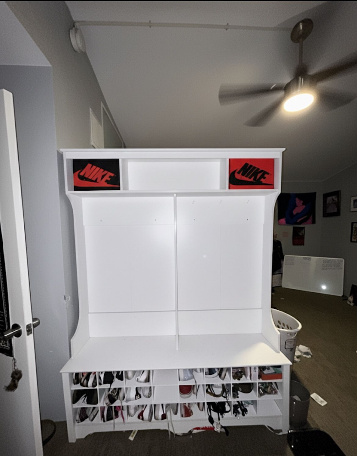 storage shelves 