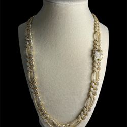 Iced Out Figaro Chain (Read Description)