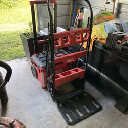 Milwaukee Packout Hand Truck & Rolling Bin