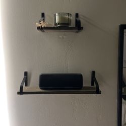 2 piece set of shelves (pre built) 