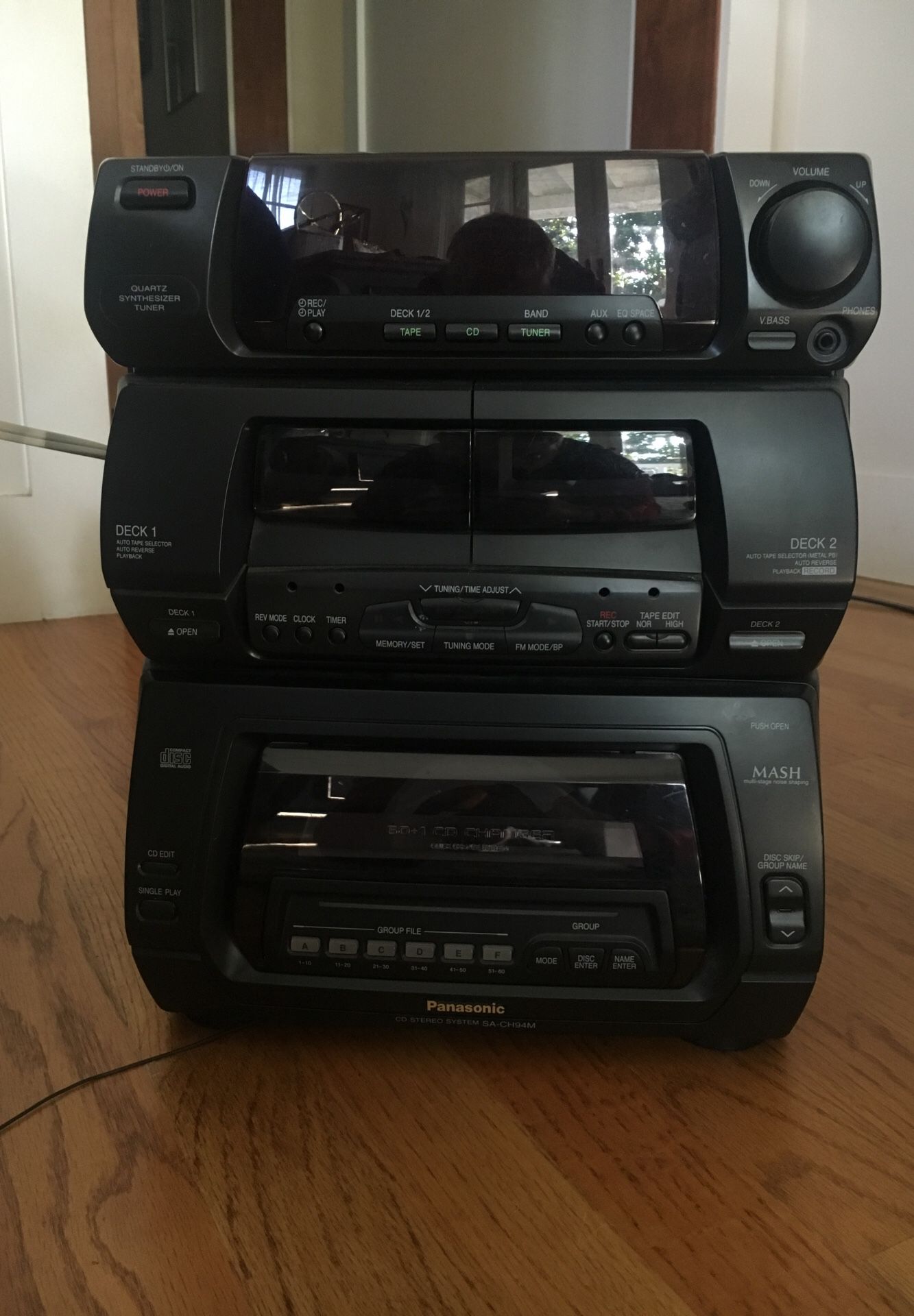 Panasonic 60 CD player, radio, tape player