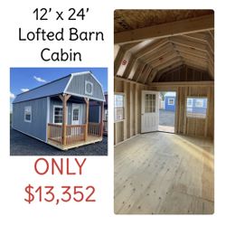 12x24 Lofted Barn Cabin