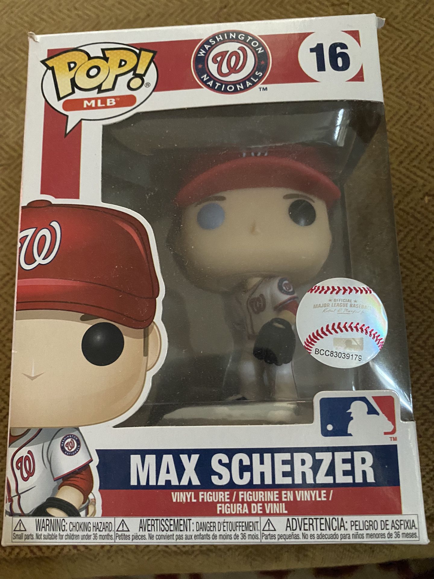 Funko POP!: Major League Baseball: Max Scherzer Collectible Figure, Multicolor