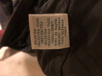 Brown leather jacket