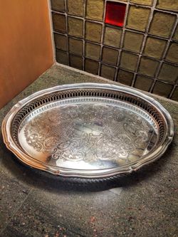 Vintage Oneida Silver Plated Tray