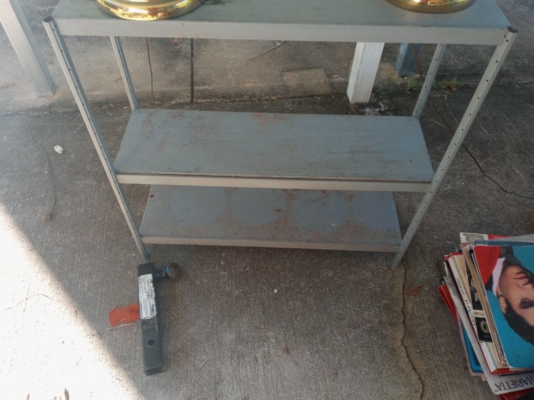 Metal Shelves Unit And Small Drawer Orginising Unit
