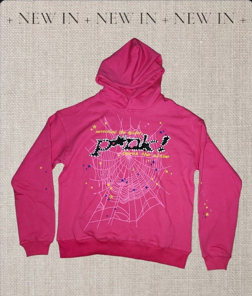 (BEST OFFERS) Sp5der Pi☆nk Hoodie