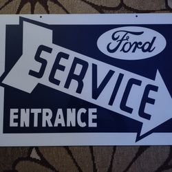 Dealership Ford 18 Gauge  Steel Sign