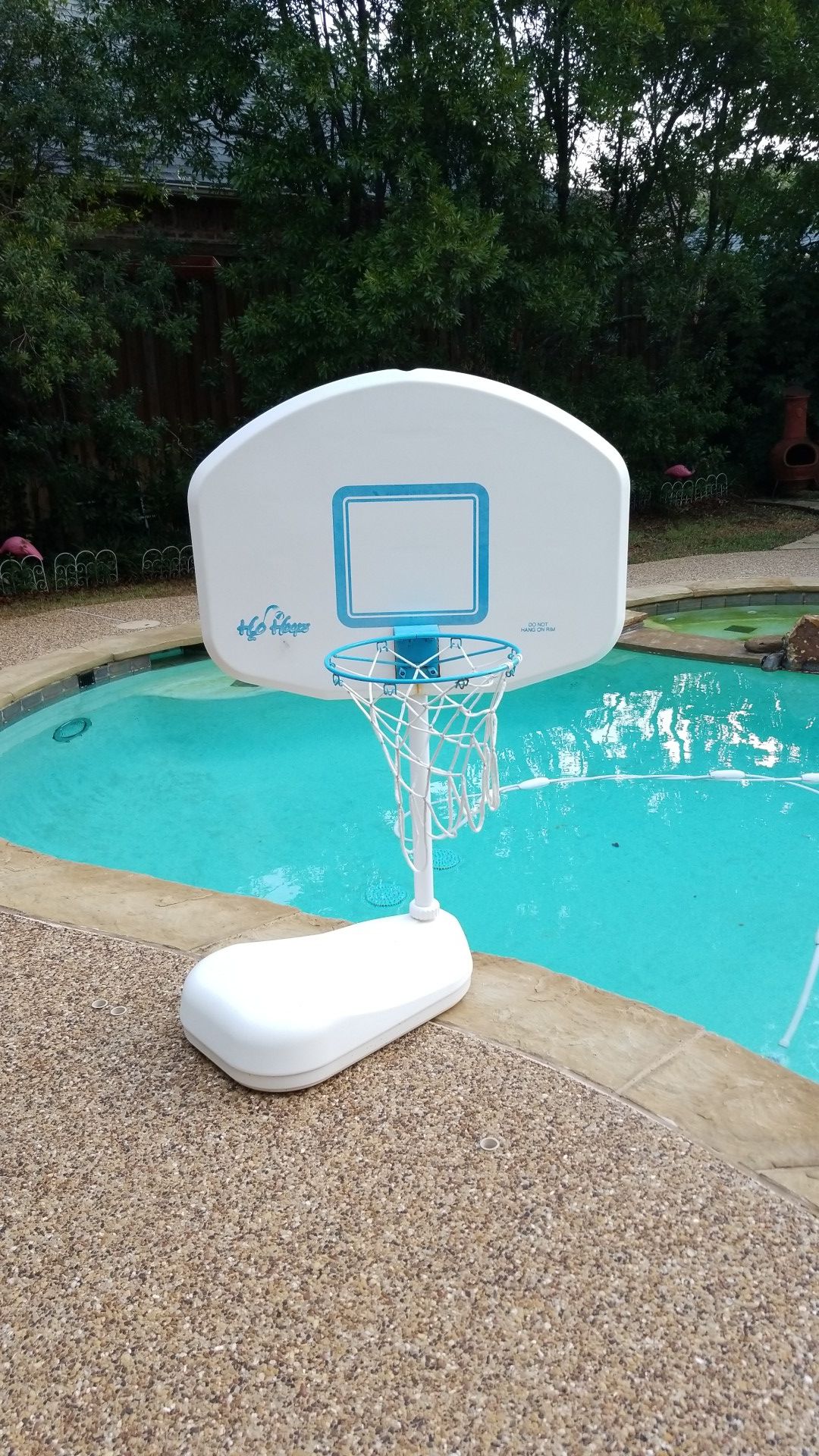 Pool basketball hoops