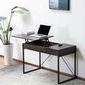 NEW!! 47" Dark Wood Lift Desk W/ Hidden Storage & Drawer