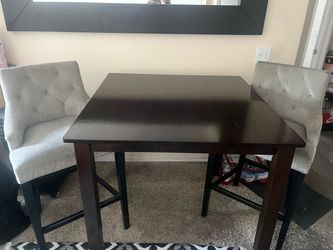 Two High-Chairs Table Set