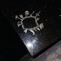 Sterling Silver Charm Braclett All Stering