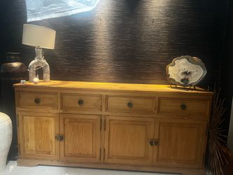 Vintage Wooden Buffet Cabinet