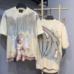 Mixed Emotion T-shirt Beige White