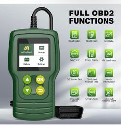 Car OBD2 Scanner Diagnostic Scan Tool Vehicle Code Reader Engine Fault Code Scanner OBD II Diagnostic Scanner with Bluetooth and Car Battery Tester An