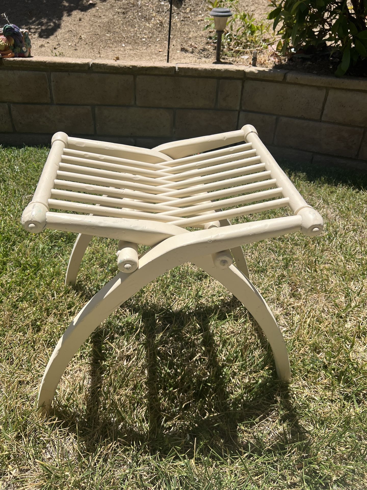 Wooden Folding Stool