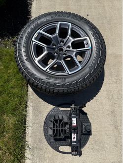 Full size Rivian spare and jack set
