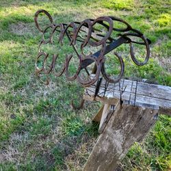 Saddle Rack- From Horseshoes