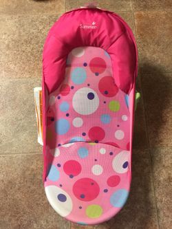 Baby's pink and blue summer bather sling