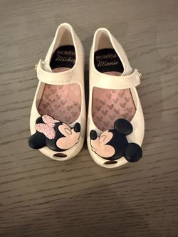 Mini Melissa size 5 Mickey and Minnie Shoes