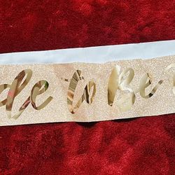 Bride to Be Sash