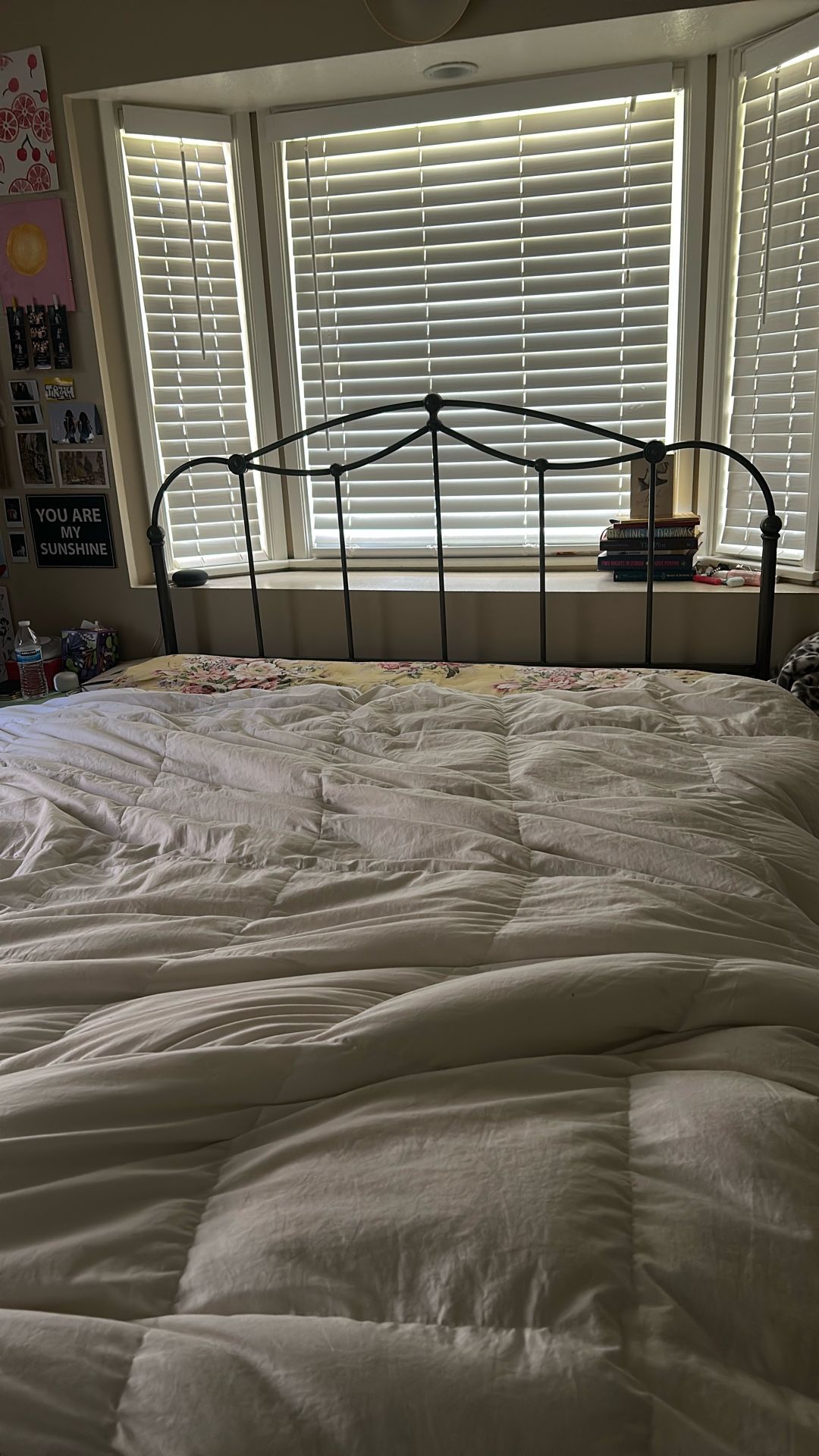 Queen bed Frame with boxspring