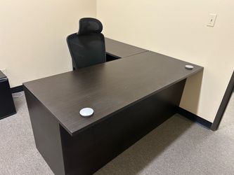 Wooden executive desk