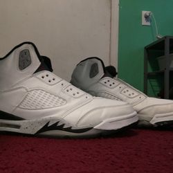 2 Pair Of Jordan 5s (Cements And Fire Reds)