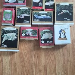 Set Of 11 Star Trek Ornaments 
