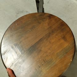 SATIN STAINED WOODEN BAR STOOL